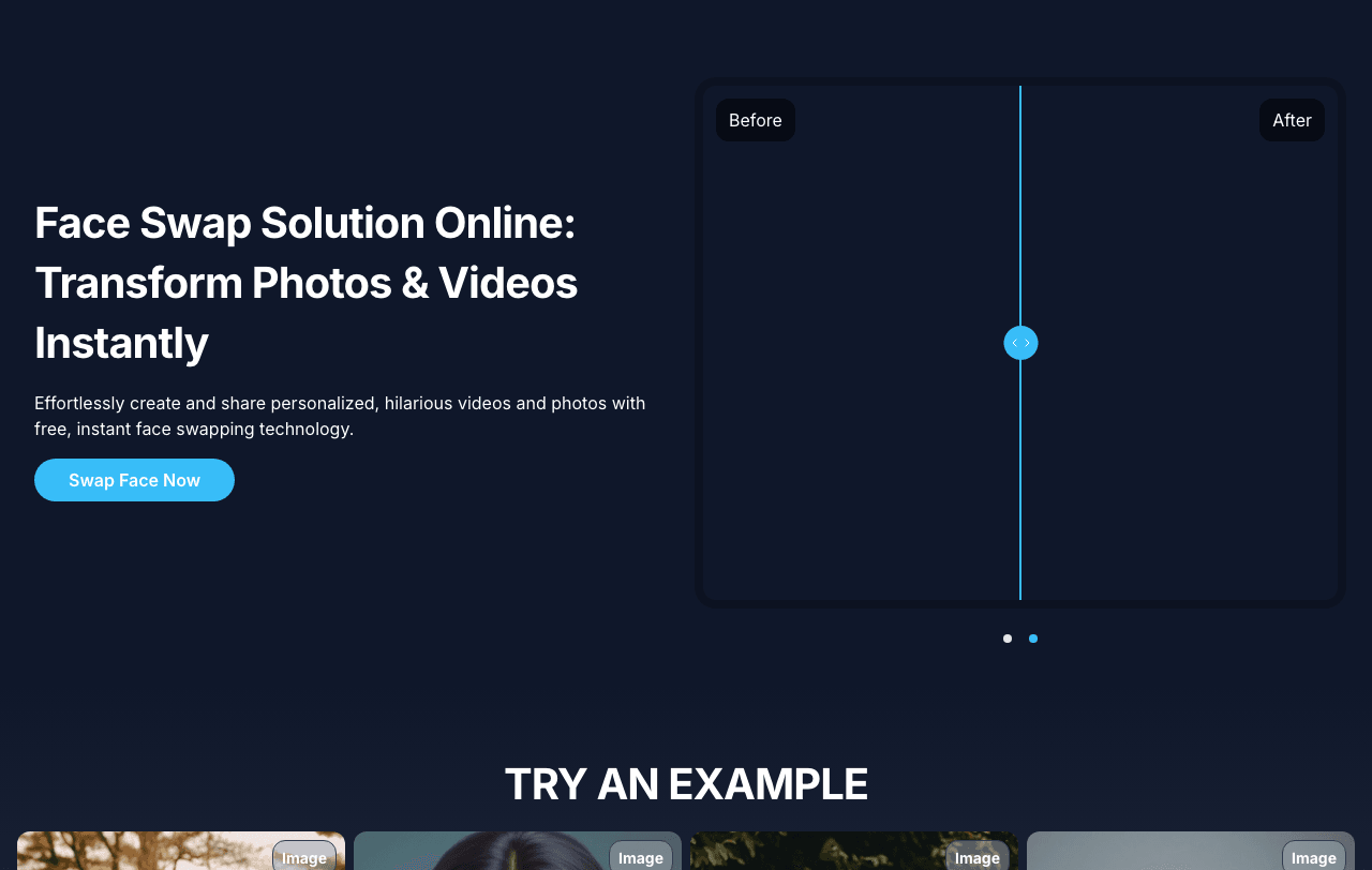 Face Swap Solution Online Image Generation showing Image Generation - Swap faces seamlessly with ease!