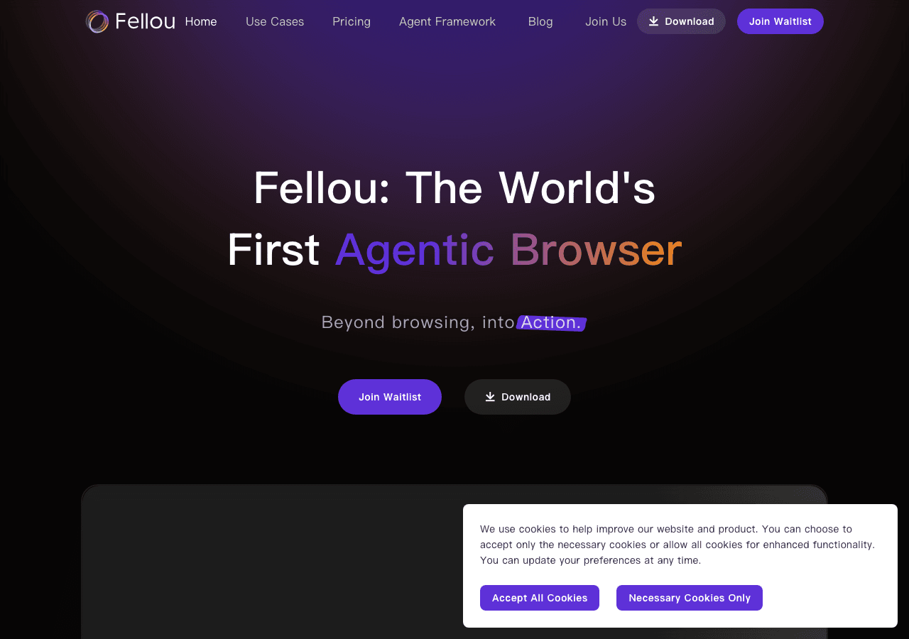 Fellou Productivity & Collaboration showing Productivity & Collaboration - Transforming text with AI