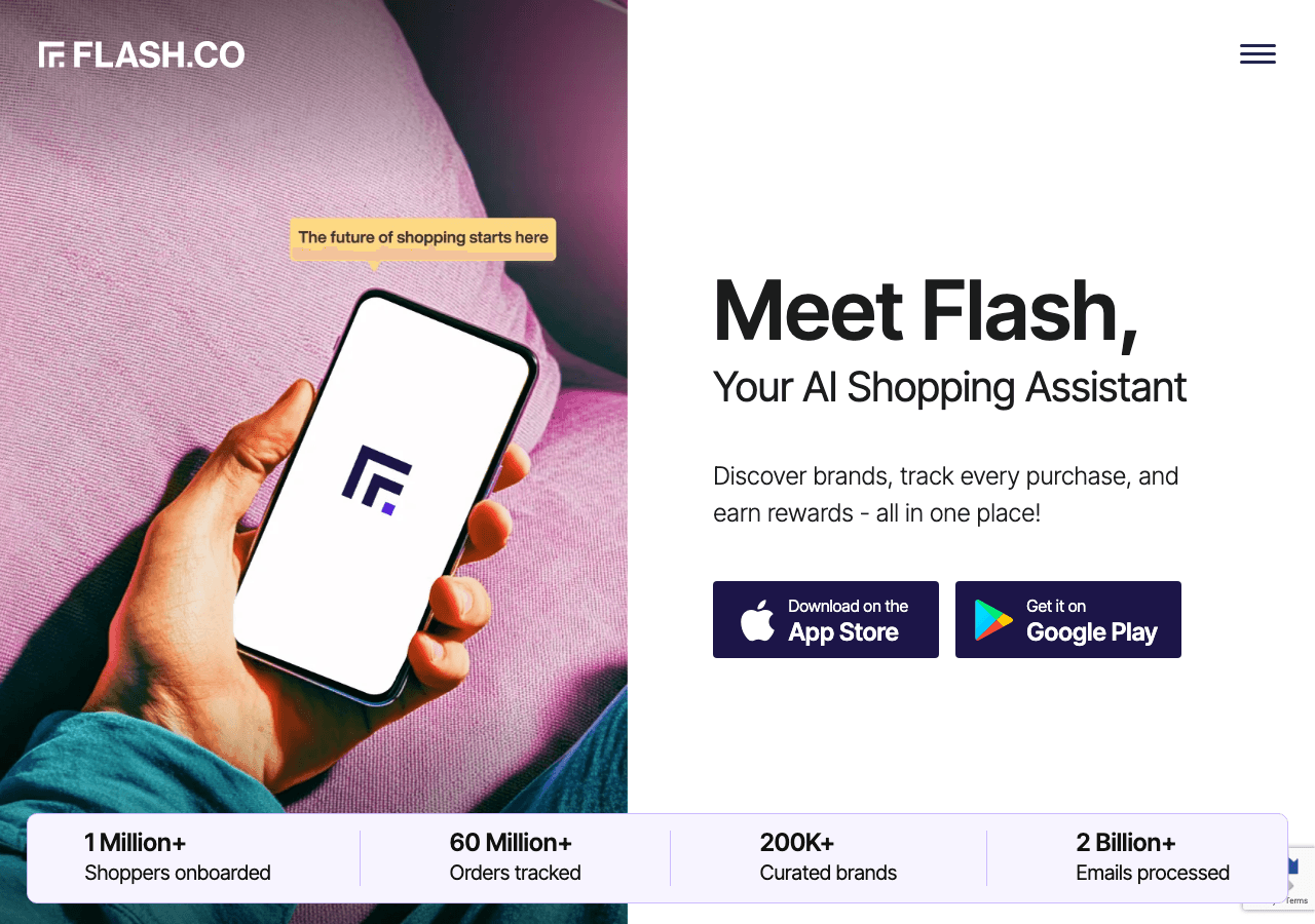 Flash.co Productivity & Collaboration showing Productivity & Collaboration - Your AI shopping assistant for smarter, faster d