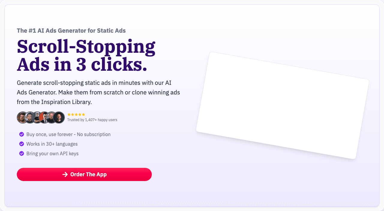 Generate Ads AI Marketing Automation showing Marketing Automation - Boost Your Marketing with AI-Generated Ads