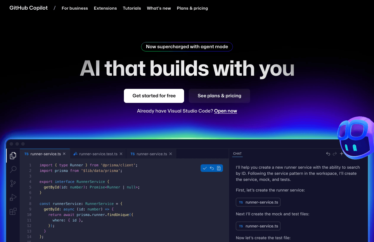 GitHub Copilot Screenshot - AI tool for Educators
