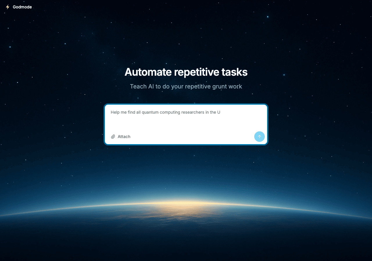 Godmode AI Productivity & Collaboration showing Productivity & Collaboration - Automate anything with autonomous AI agents