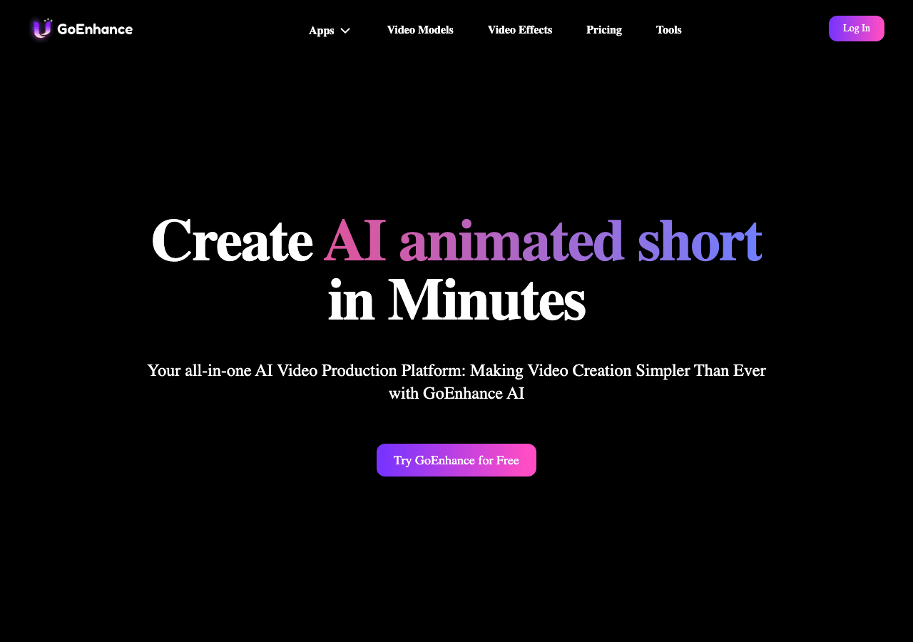 GoEnhance AI Video Generation showing Video Generation - Enhance Your Images with AI