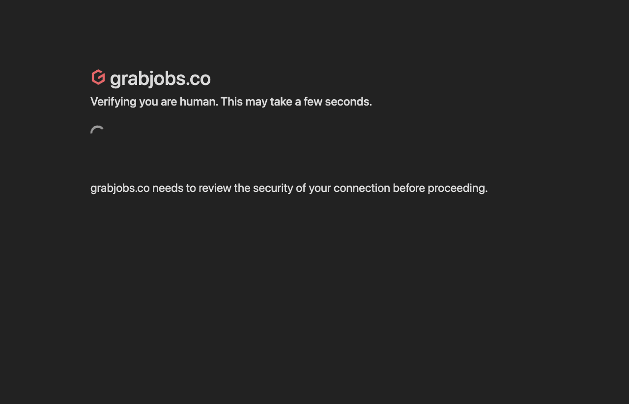 GrabJobs Conversational AI showing Conversational AI - Hire better, faster!