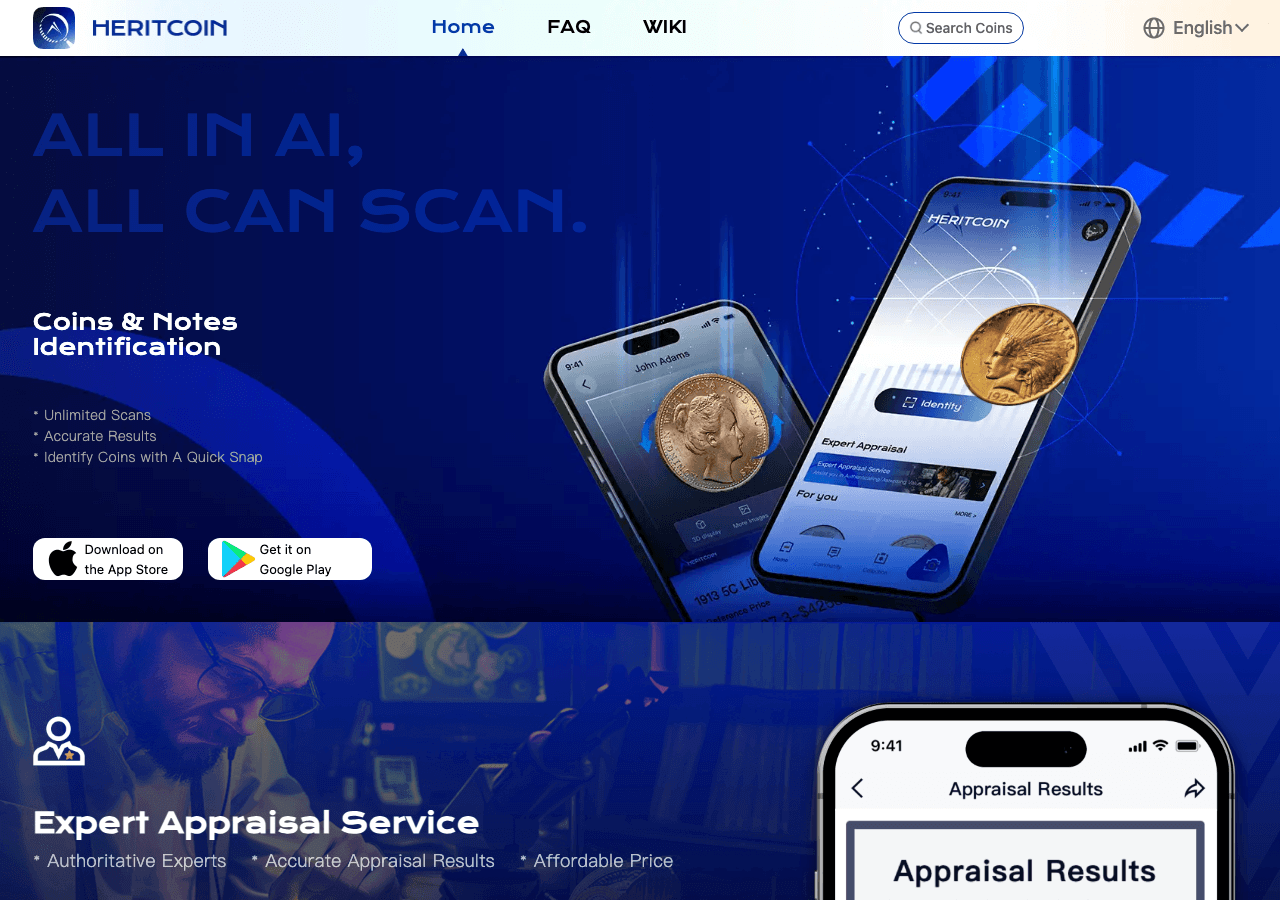 HeritCoin Search & Discovery showing Search & Discovery - Preserve Your Heritage Digitally