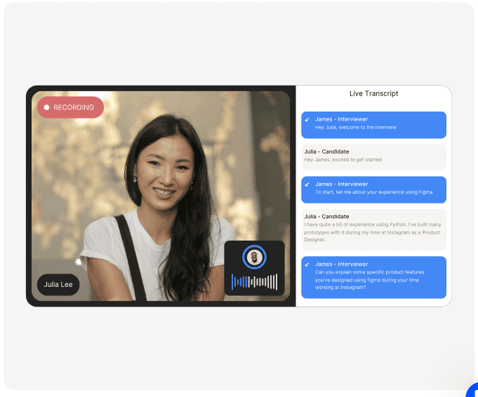 HeyMilo AI AI Agents showing AI interviewer - Empowering AI Solutions for Everyone
