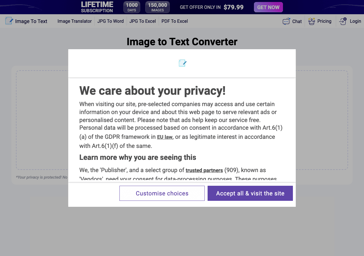 ImageToText.info Writing & Translation showing Writing & Translation - Extract text from images instantly—accurate, AI-powere