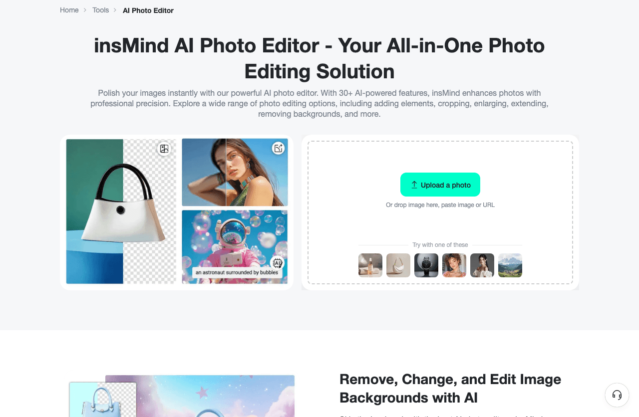 insMind Image Generation showing Image Generation - Transform Your Photos with AI: Professional Editing Made Simple