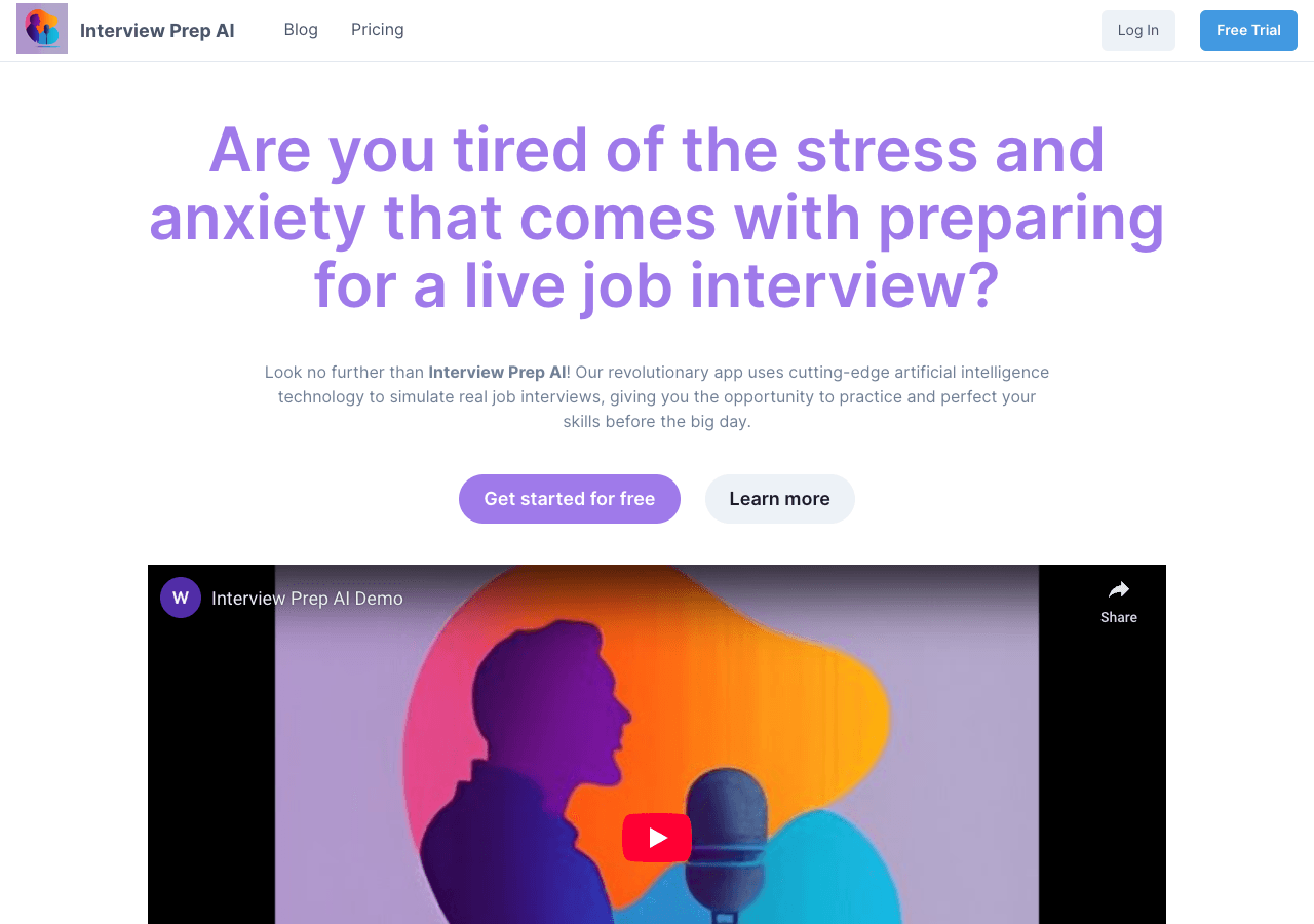 Interview Prep AI Conversational AI showing Conversational AI - Ace your technical interviews with AI assistance!