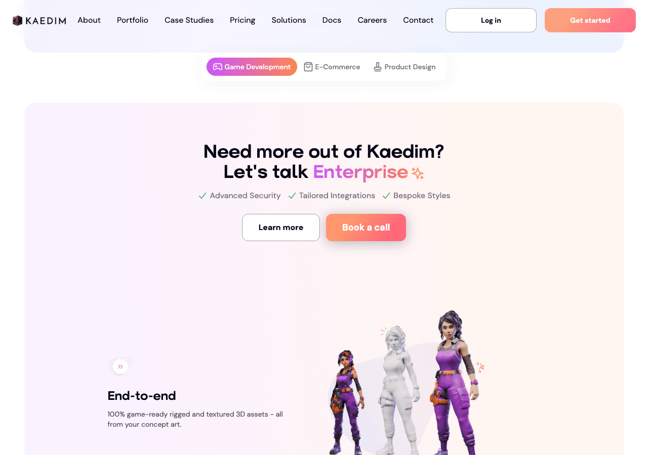 Kaedim 3D Generation showing 3d modeling - Transforming ideas into digital reality