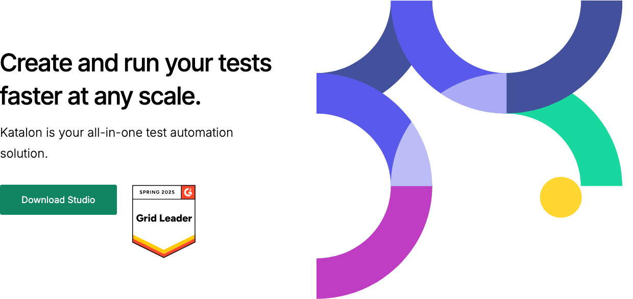 Katalon Code Assistance showing Code Assistance - The AI platform for software quality