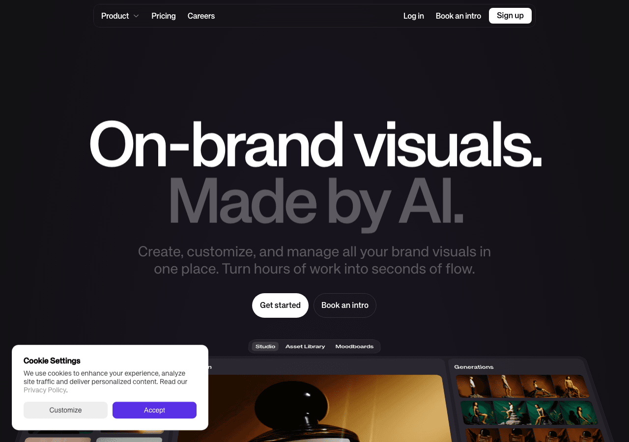 Kive Image Generation showing Image Generation - AI Product Photography for Consumer Brands