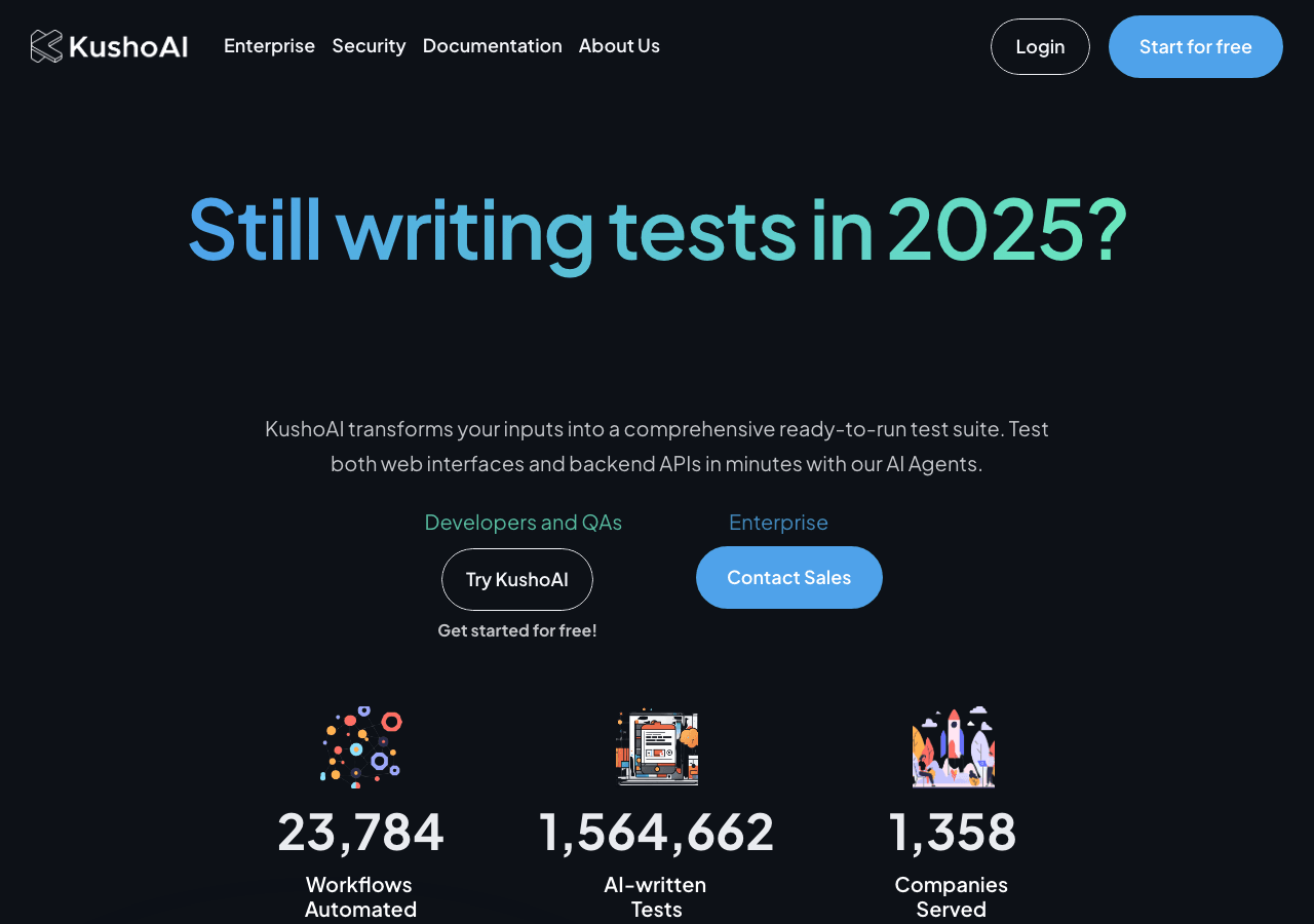 KushoAI Code Assistance showing Code Assistance - Empowering Language Intelligence