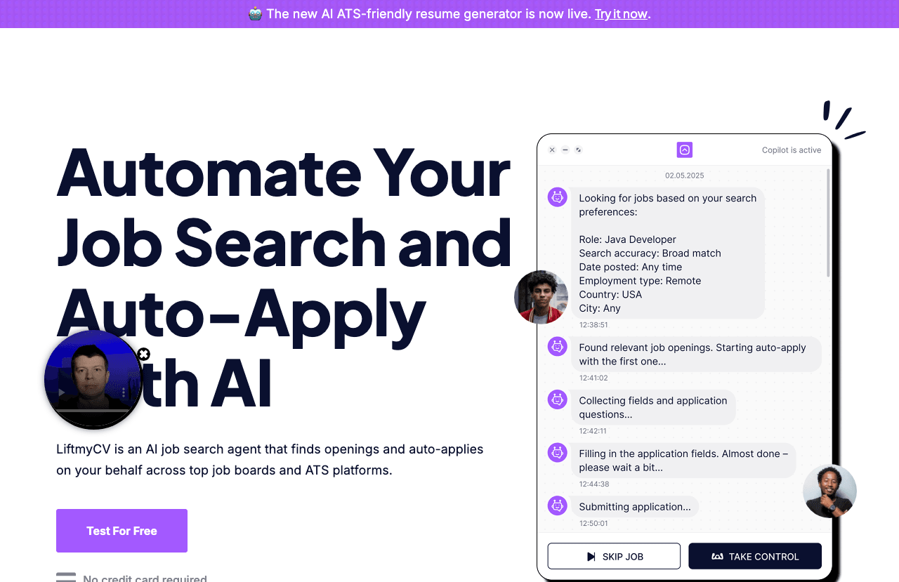 LiftmyCV Productivity & Collaboration showing Productivity & Collaboration - AI-powered job search and auto-apply agent