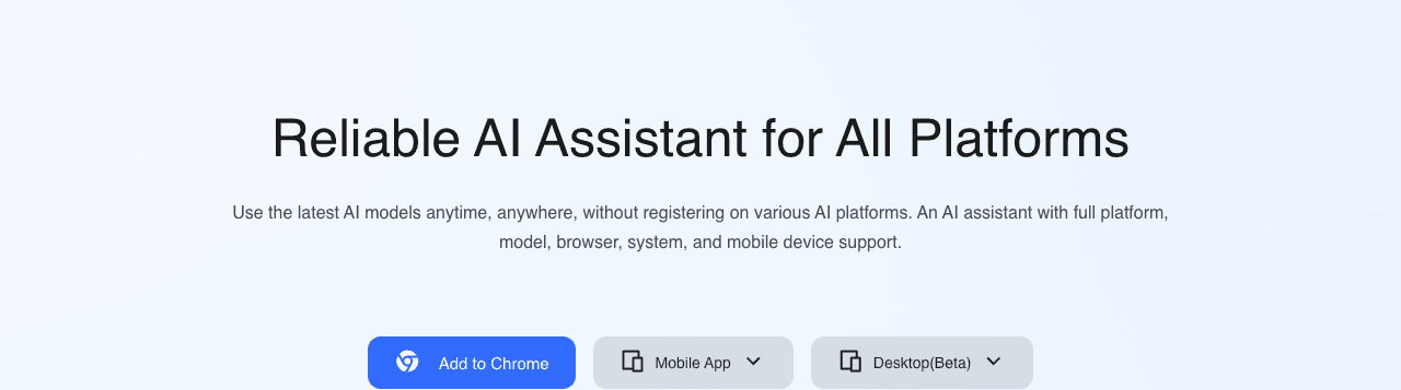 Lunabot Writing & Translation showing Writing & Translation - Every AI model, no account or API key needed