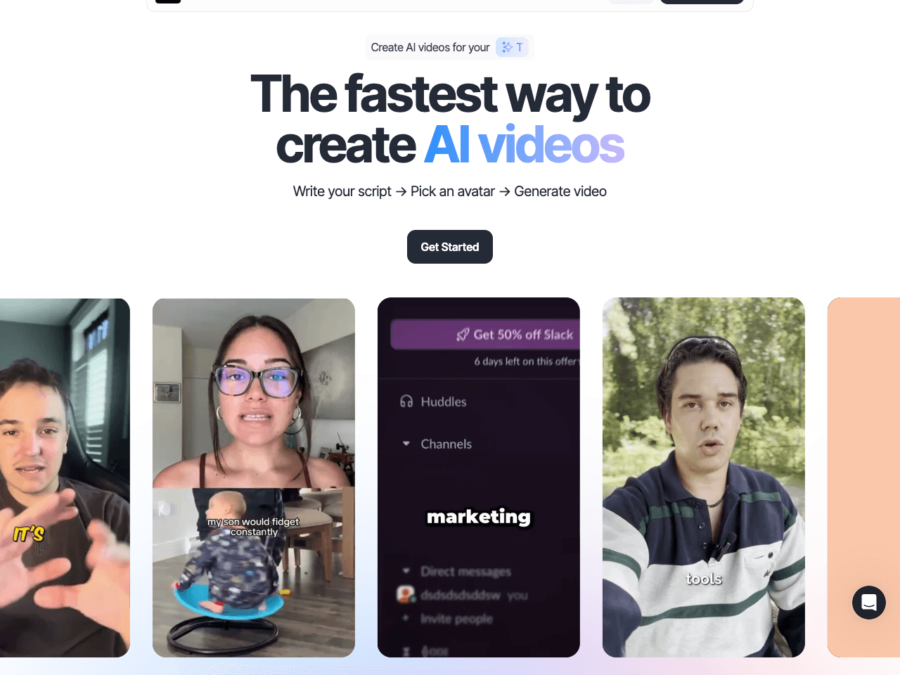 MakeUGC Video Generation showing Video Generation - Create AI UGC Video Ads in Minutes