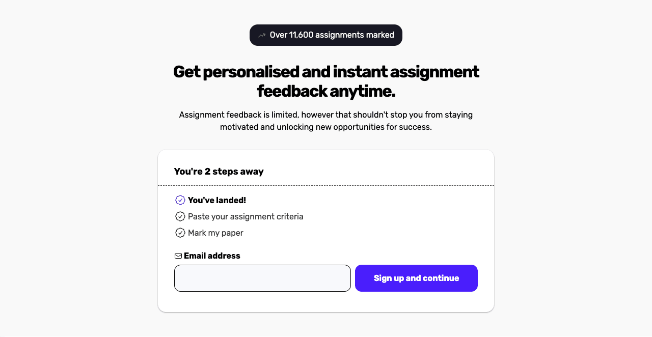Mark This For Me Writing & Translation showing Writing & Translation - AI feedback to improve your writing, not write it for