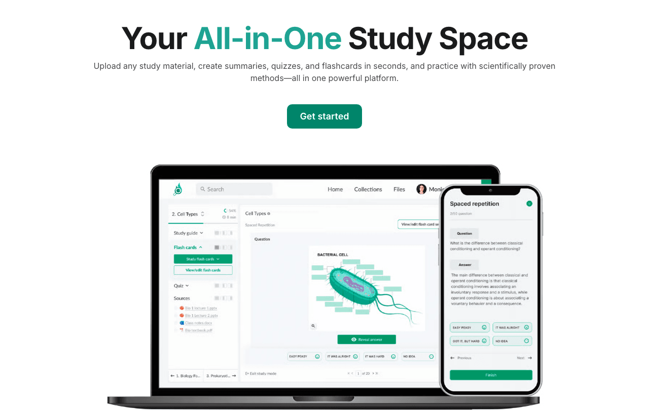 Monic.ai Productivity & Collaboration showing Productivity & Collaboration - Your All-in-One Study Space