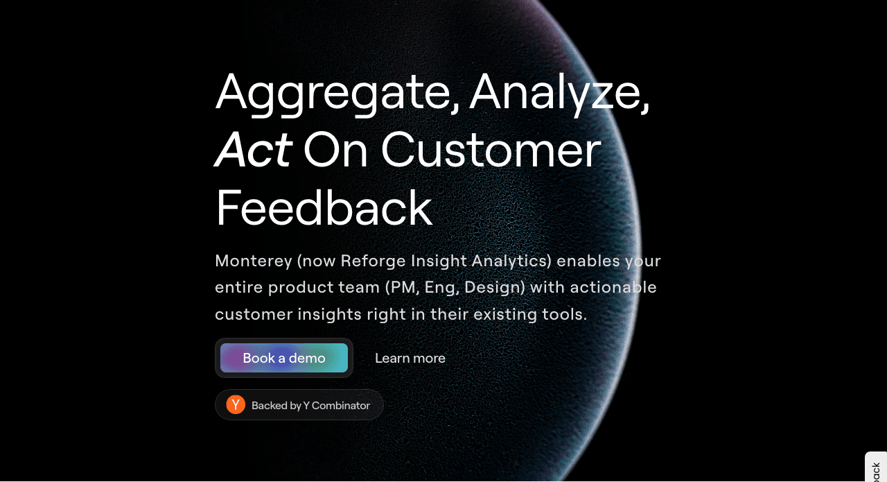 Reforge Insight Analytics Data Analytics showing Data Analytics - Your copilot for product insights