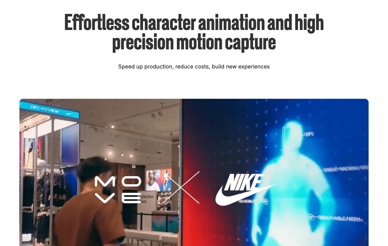 Move AI 3D Generation showing markerless motion capture - Empowering Intelligent Movement
