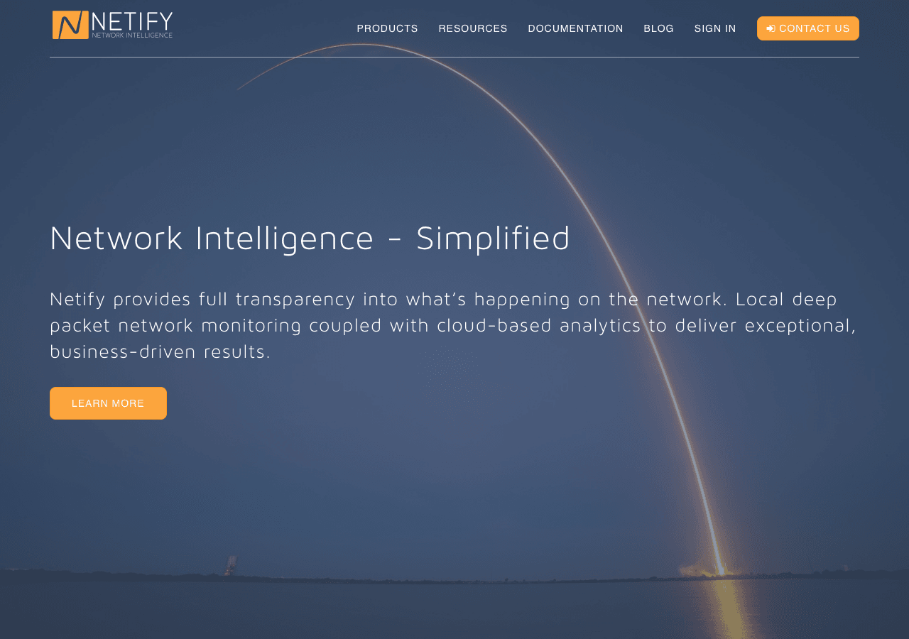 Netify Data Analytics showing Data Analytics - Full transparency into your network with AI-powered intelligence and analytics
