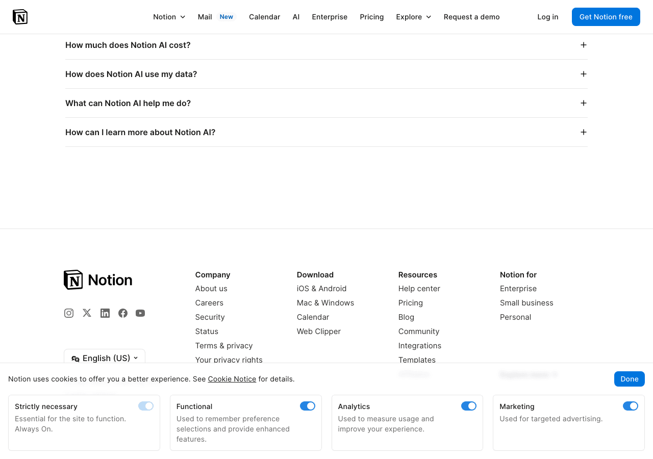 Notion AI Screenshot - AI tool for Educators