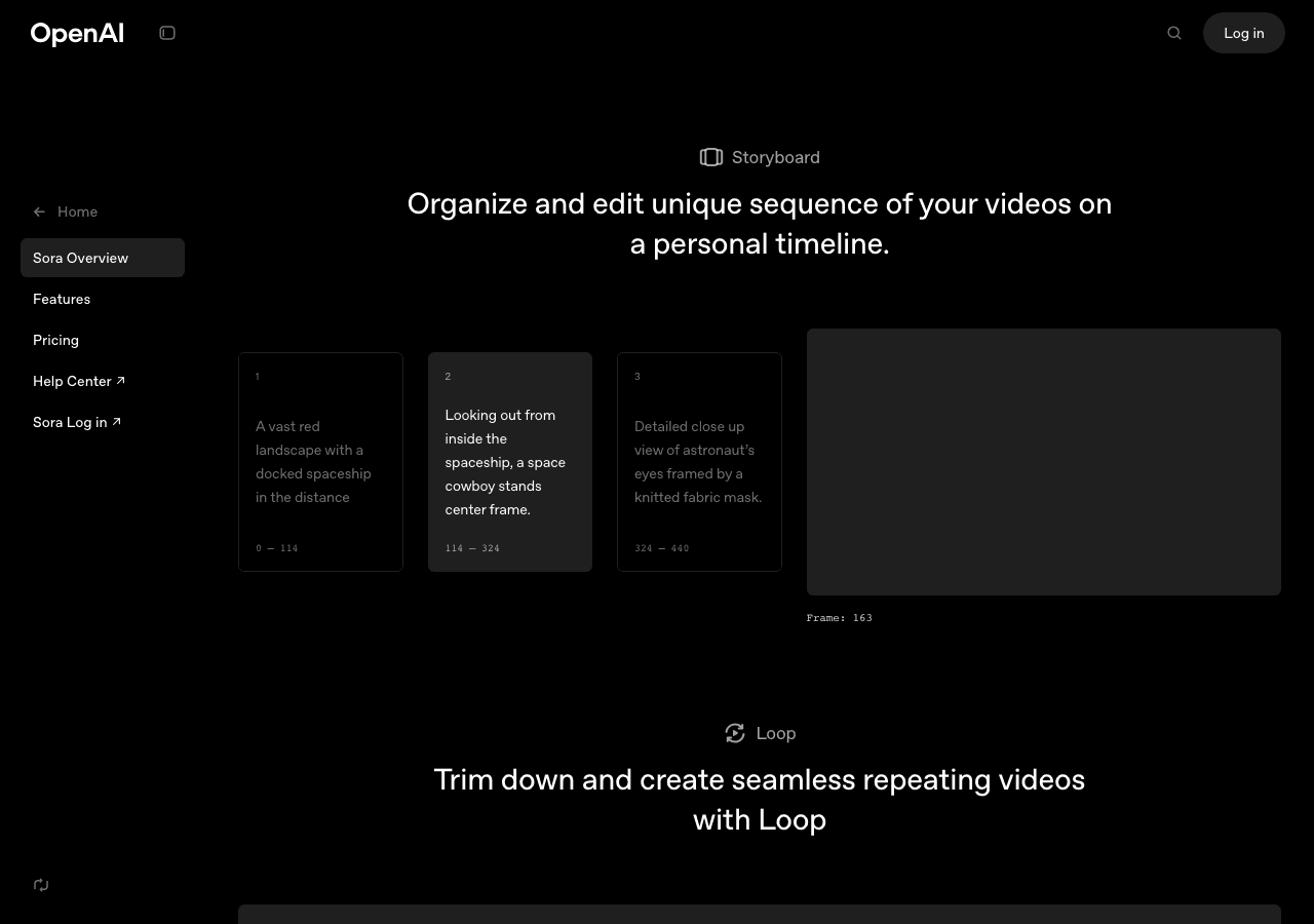 Sora Screenshot - AI tool for Graphic Designers