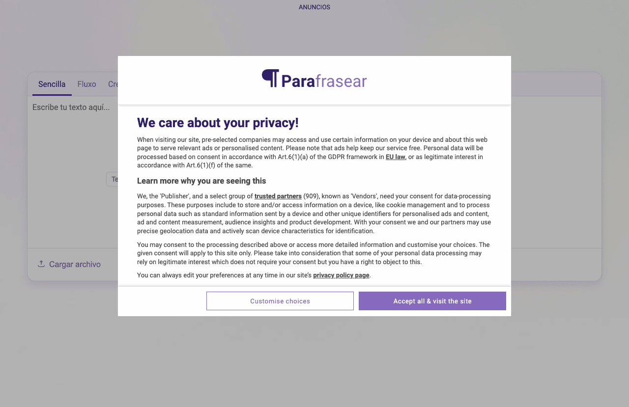 Parafrasear Textos Writing & Translation showing Writing & Translation - Parafraseador online gratis