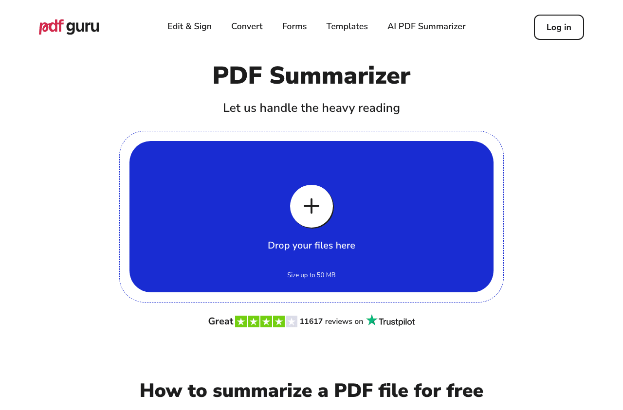 PDF Guru Productivity & Collaboration showing Productivity & Collaboration - Summarize and Chat with Any PDF in Seconds—Free