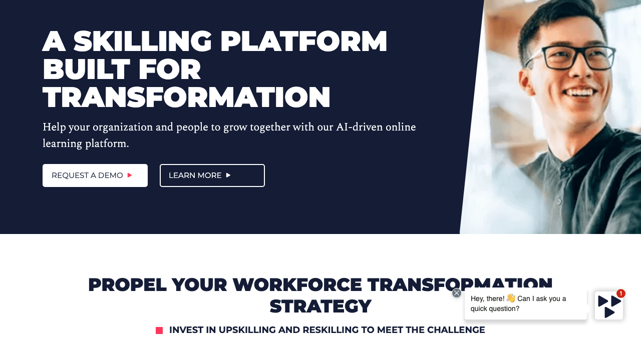 Skillsoft Percipio Productivity & Collaboration showing Productivity & Collaboration - Transform Skills. Transform Business.