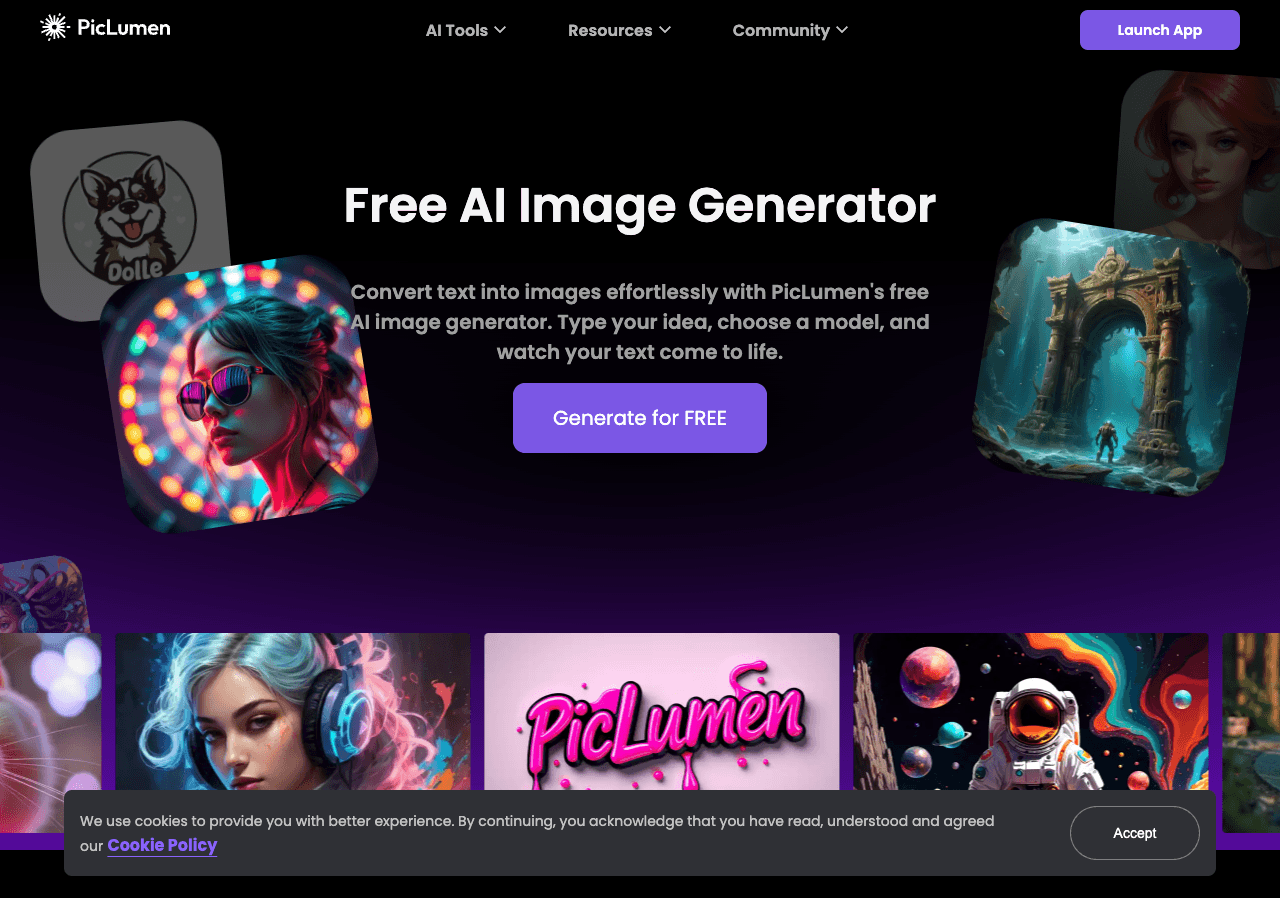 PicLumen Image Generation showing Image Generation - Transform Your Ideas into Stunning AI Art