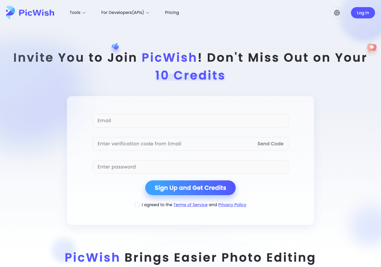 PicWish Image Generation showing Image Generation - Professional Photo Editing Made Easy with AI