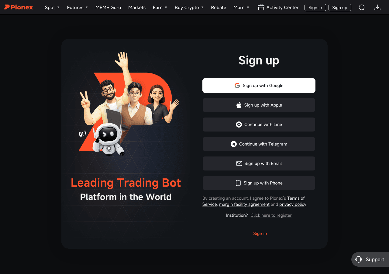 Pionex Screenshot - AI tool for Financial Experts