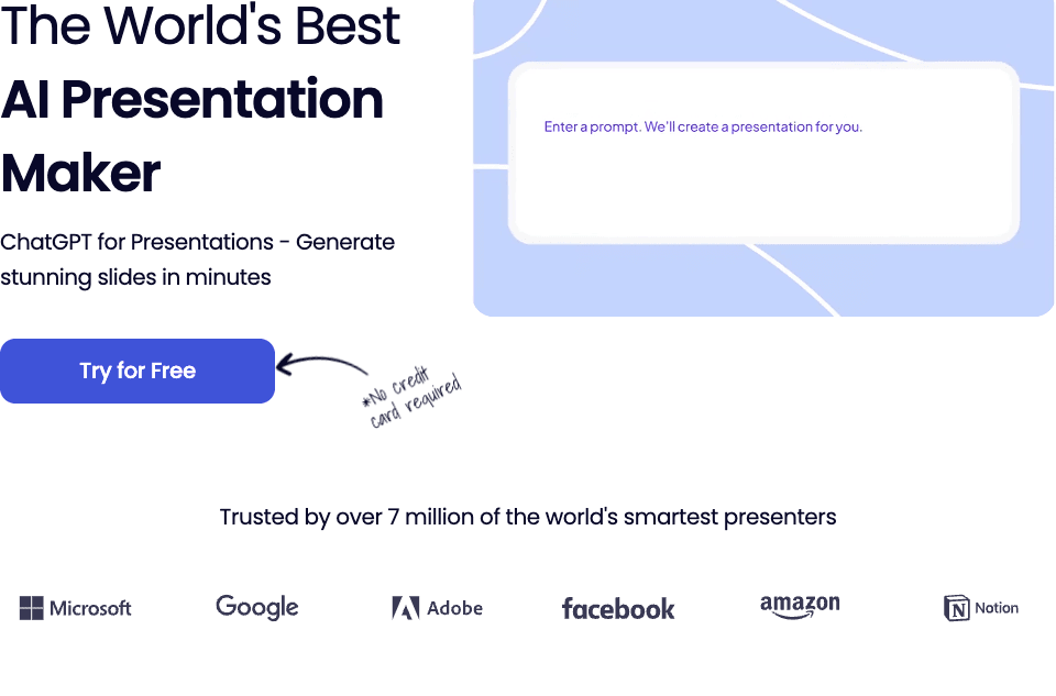 Presentations.AI Design showing Design - The AI Presentation Maker that Instantly Turns Ideas into On‑Brand Decks