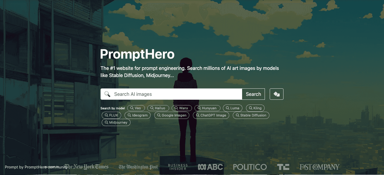 PromptHero Image Generation showing ai writing - Empowering your creativity with AI