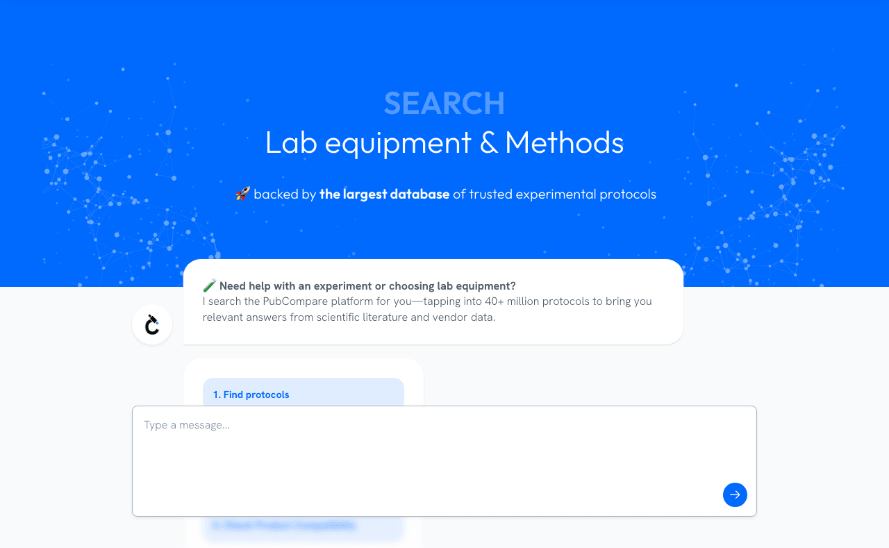 PubCompare Scientific Research showing Scientific Research - AI-powered protocol discovery and comparison for reproducible sc