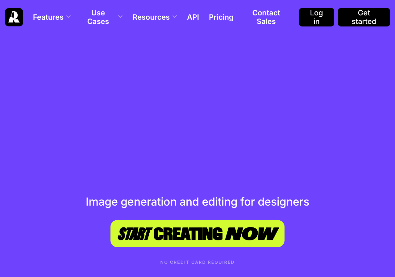 Recraft Image Generation showing Image Generation - AI design platform trusted by professional designers at innovative compan