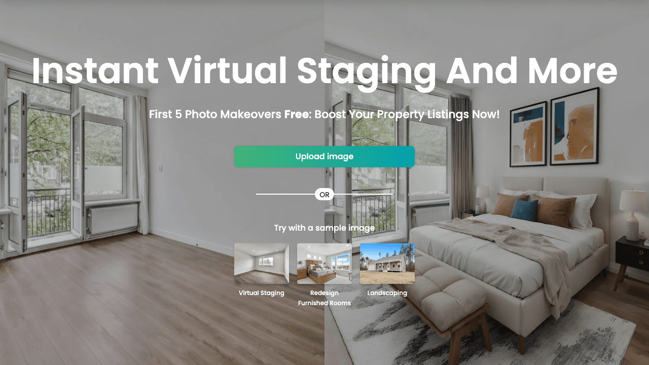 REimagineHome Design showing Design - AI Interior Design Ideas & Virtual Staging
