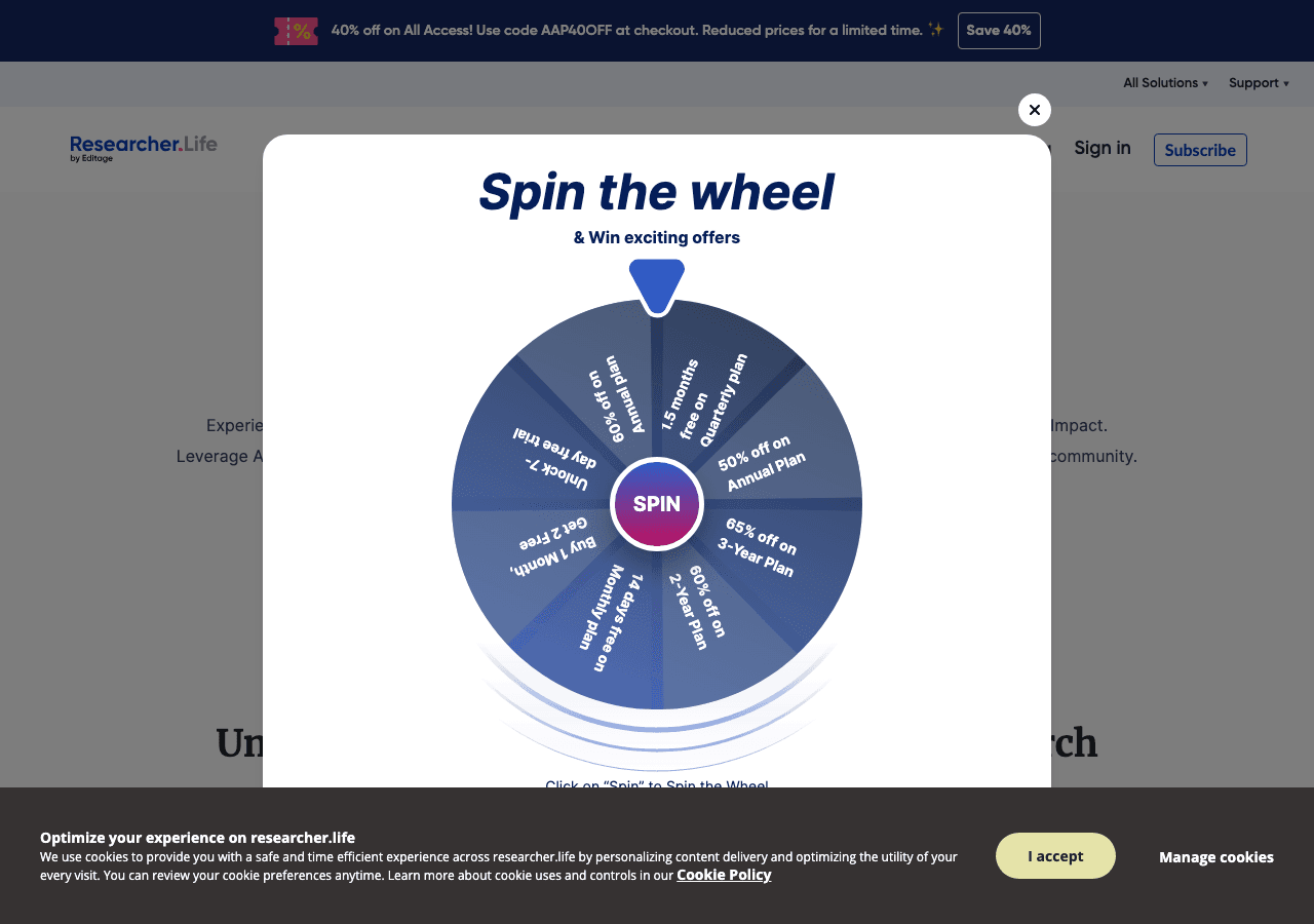 Researcher.Life Productivity & Collaboration showing Productivity & Collaboration - Empowering researchers with AI
