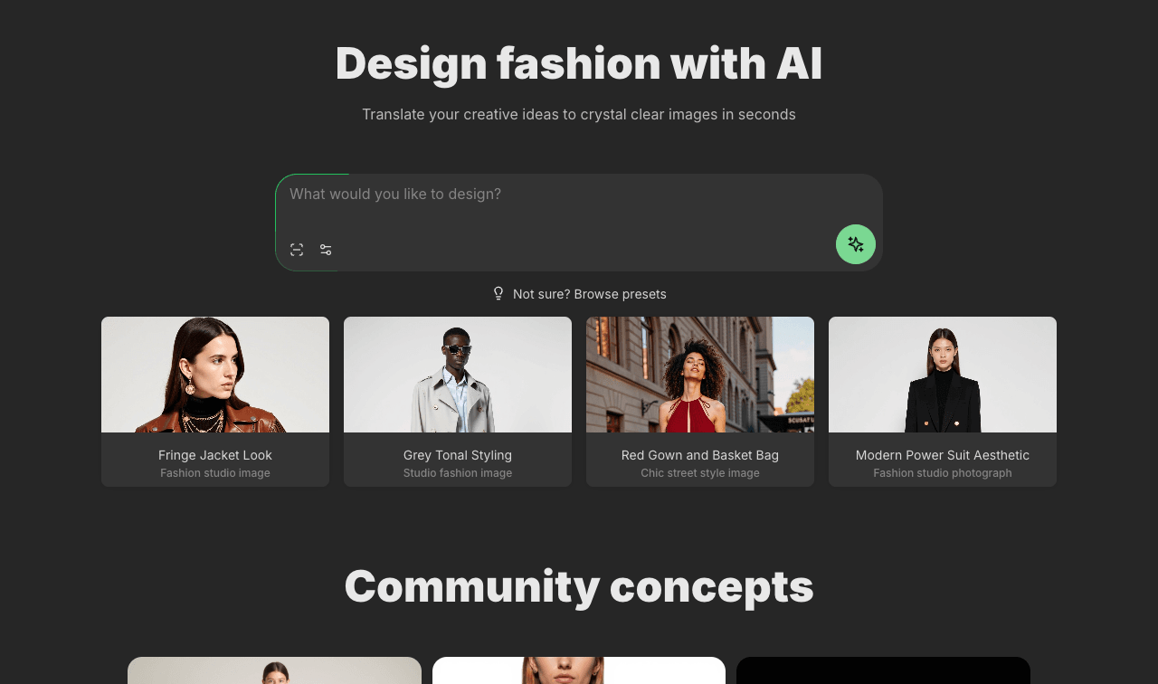 Resleeve Code Assistance showing Code Assistance - Build, market and run apps with natural language.
