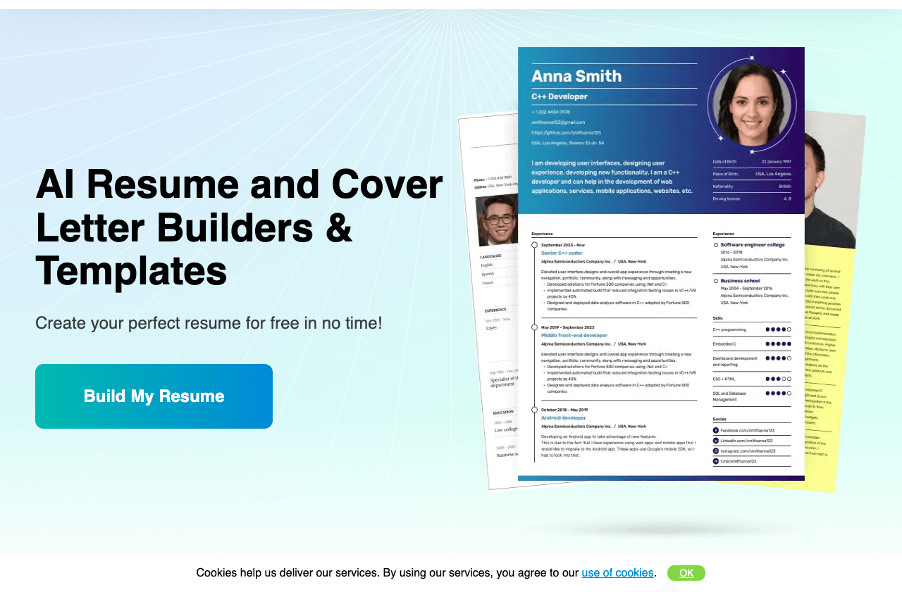 Resume Trick Writing & Translation showing Writing & Translation - Free Resume Builder & Templates