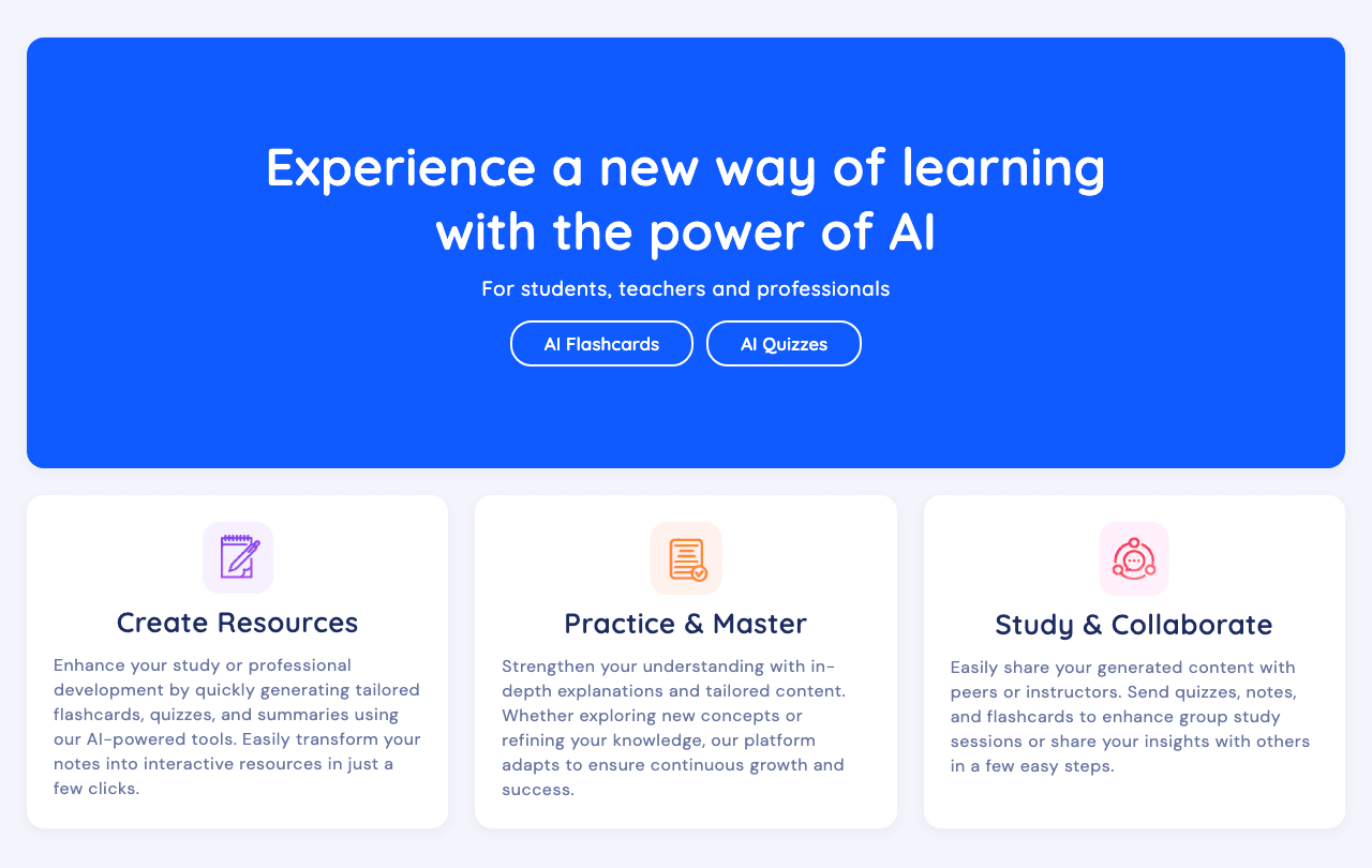 Revisely Writing & Translation showing Writing & Translation - AI-Powered Learning Resources
