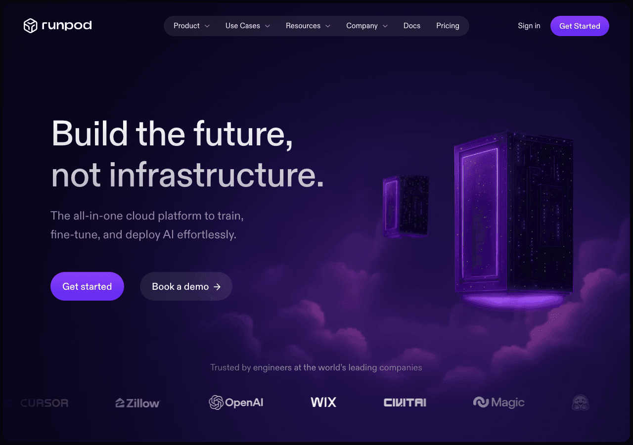 RunPod Scientific Research showing gpu cloud - Empowering Your Text Processing Needs
