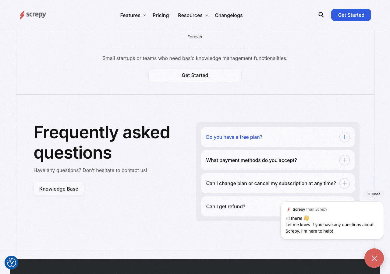 Screpy Marketing Automation showing Marketing Automation - Automate Your SEO & Monitor Your Website