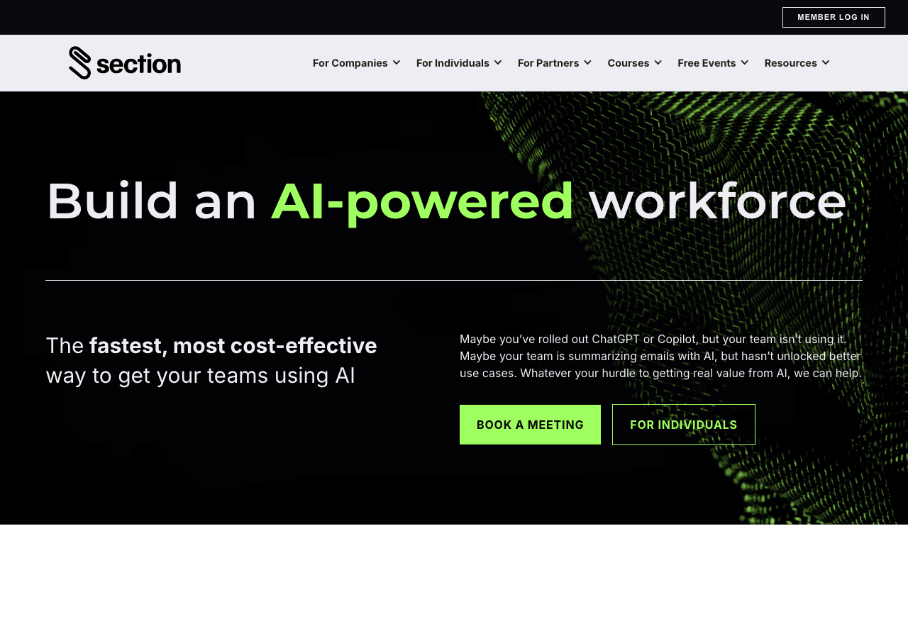 SectionAI Productivity & Collaboration showing Productivity & Collaboration - AI-powered upskilling for the next generation o