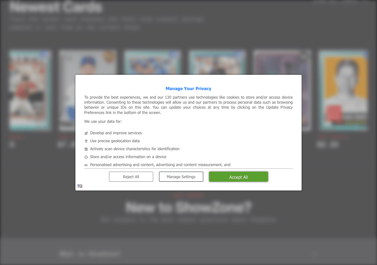 ShowZone Search & Discovery showing Search & Discovery - Your home for MLB The Show player data and market tools