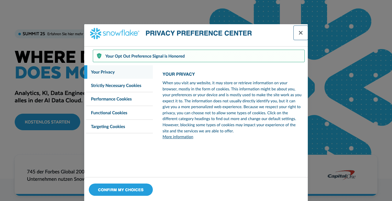 Snowflake (AI Data Cloud) Screenshot - AI tool for Financial Experts
