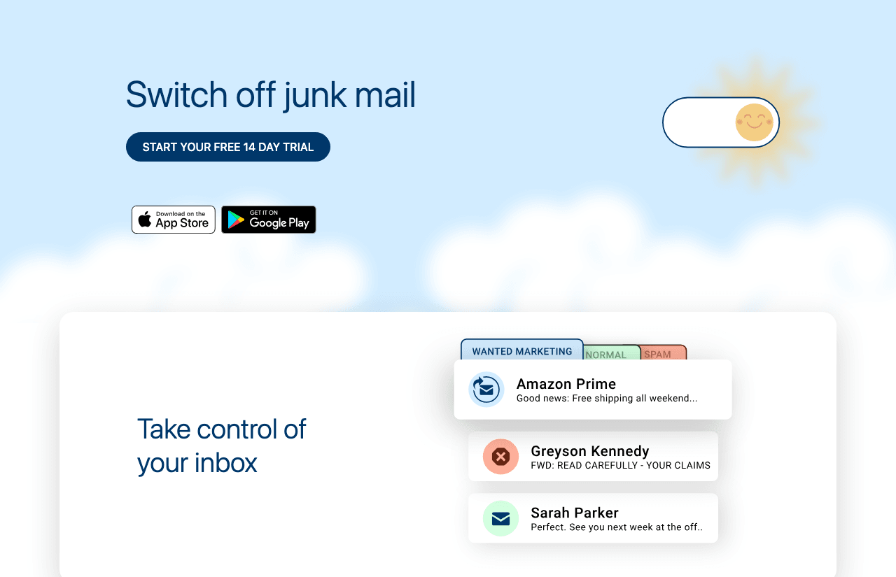 Spamdrain Productivity & Collaboration showing Productivity & Collaboration - Stop spam, phishing, and junk mail—enjoy a clea