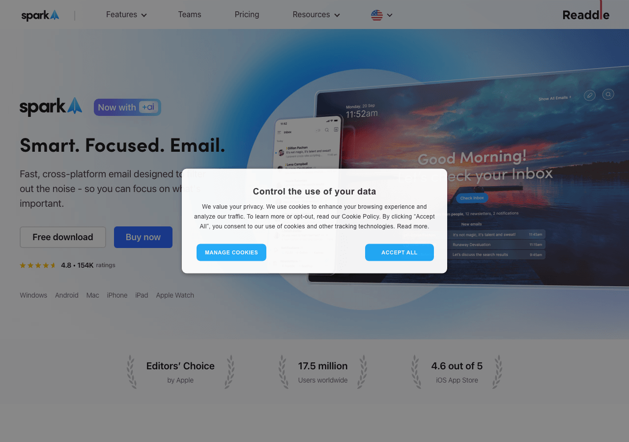 Spark Mail Productivity & Collaboration showing Productivity & Collaboration - The Best Email App for iPhone and iPad