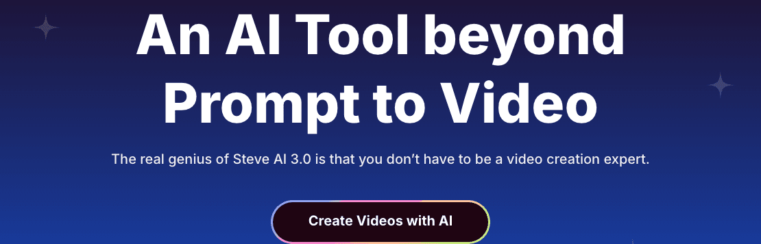 Steve AI Video Generation showing AI video generator - Empower Your Content with AI